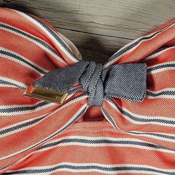 Tommy Hilfiger Striped Tankini Top Sz L - Picture 3 of 10